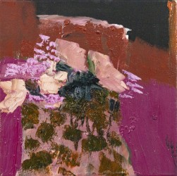 British born artist Jennifer Hornyak has re-imagined the traditional still life in a series of abstract, richly coloured florals.