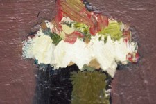 The colours of an Italian countryside - naples yellow, lavender flowers - feature in this abstracted still life. Image 4