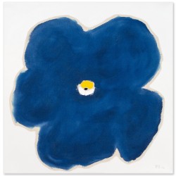 In a gorgeous deep blue, Pat Service has captured the essence of a single bloom.